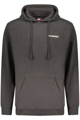 TOMMY HILFIGER MEN'S BLACK ZIP-UP SWEATSHIRT