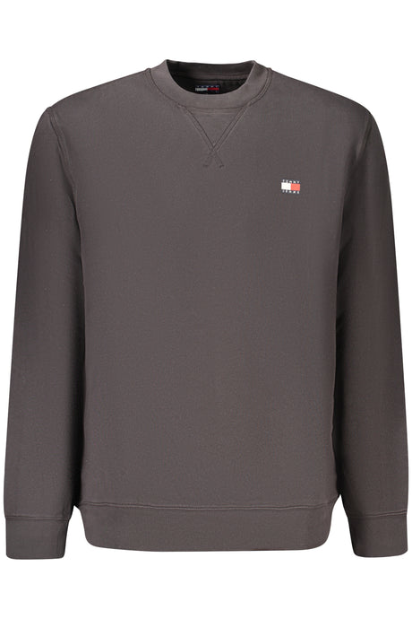 TOMMY HILFIGER MEN'S BLACK ZIP-UP SWEATSHIRT