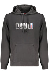 TOMMY HILFIGER MEN'S BLACK ZIP-UP SWEATSHIRT