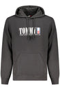 TOMMY HILFIGER MEN'S BLACK ZIP-UP SWEATSHIRT