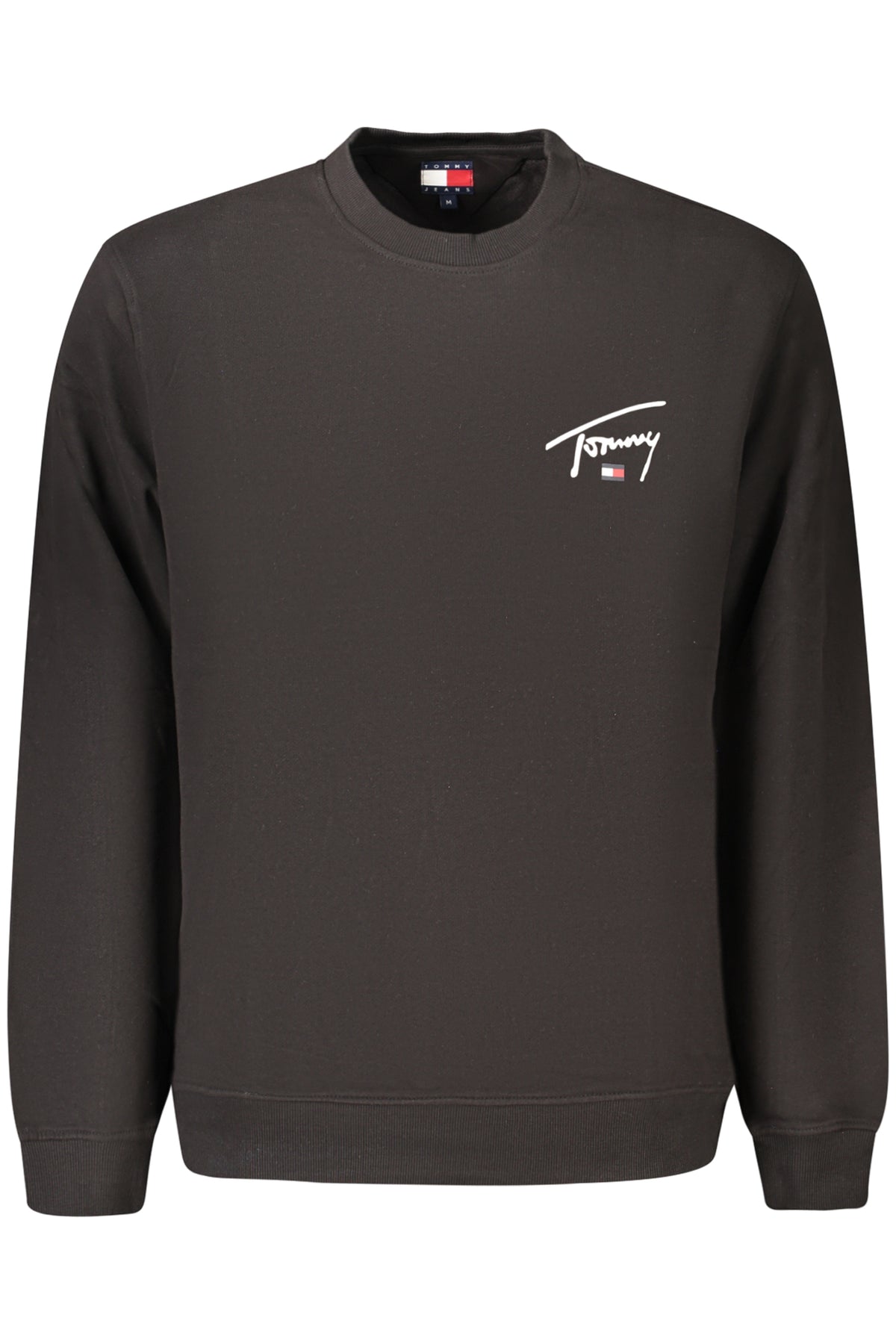 TOMMY HILFIGER MEN'S BLACK ZIP-UP SWEATSHIRT