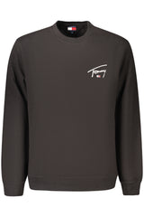 TOMMY HILFIGER MEN'S BLACK ZIP-UP SWEATSHIRT