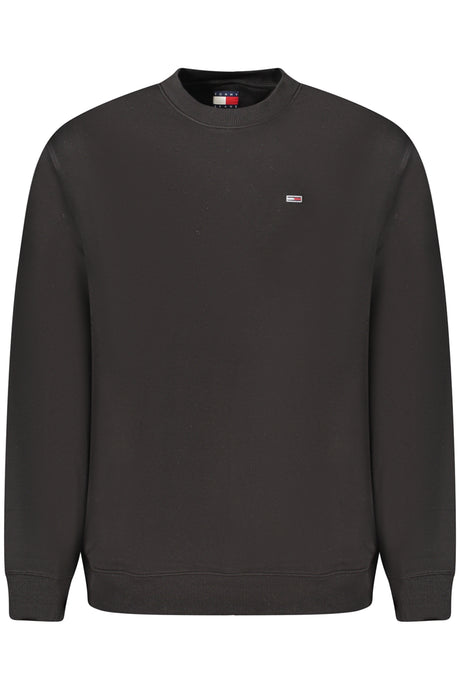 TOMMY HILFIGER MEN'S BLACK ZIP-UP SWEATSHIRT