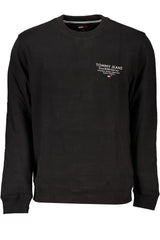TOMMY HILFIGER MEN'S BLACK ZIPLESS SWEATSHIRT