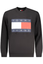 TOMMY HILFIGER MEN'S BLACK ZIP-UP SWEATSHIRT