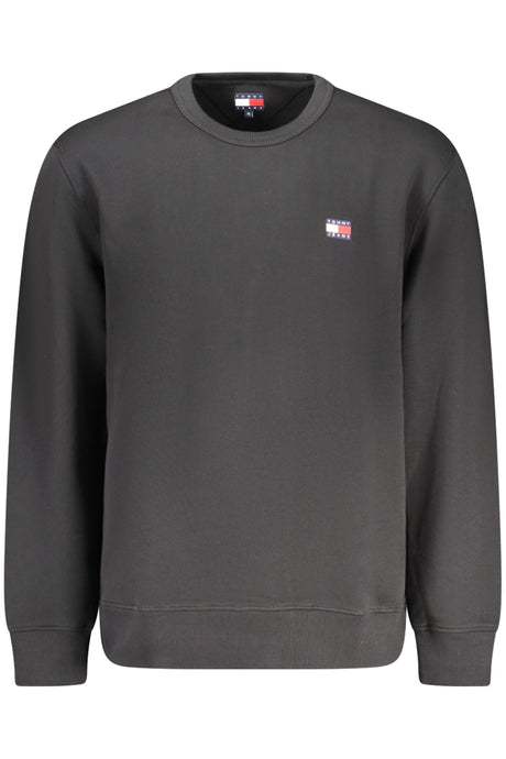 TOMMY HILFIGER MEN'S BLACK ZIP-UP SWEATSHIRT