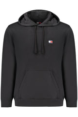 TOMMY HILFIGER MEN'S BLACK ZIP-UP SWEATSHIRT