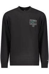 TOMMY HILFIGER MEN'S BLACK ZIP-UP SWEATSHIRT