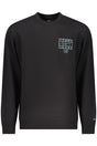 TOMMY HILFIGER MEN'S BLACK ZIP-UP SWEATSHIRT