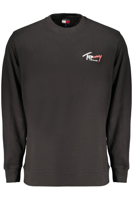 TOMMY HILFIGER MEN'S BLACK ZIP-UP SWEATSHIRT