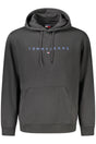 TOMMY HILFIGER MEN'S BLACK ZIP-UP SWEATSHIRT