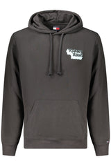 TOMMY HILFIGER MEN'S BLACK ZIP-UP SWEATSHIRT