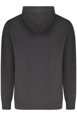 TOMMY HILFIGER MEN'S BLACK ZIP-UP SWEATSHIRT