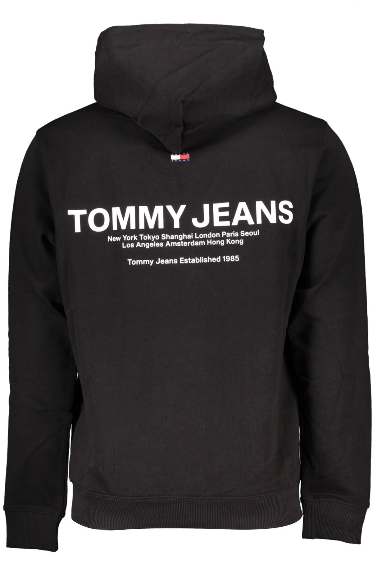 TOMMY HILFIGER MEN'S BLACK ZIPLESS SWEATSHIRT