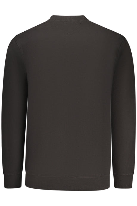TOMMY HILFIGER MEN'S BLACK ZIP-UP SWEATSHIRT