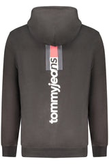 TOMMY HILFIGER MEN'S BLACK ZIP-UP SWEATSHIRT