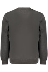 TOMMY HILFIGER MEN'S BLACK ZIP-UP SWEATSHIRT