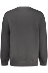 TOMMY HILFIGER MEN'S BLACK ZIP-UP SWEATSHIRT