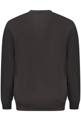 TOMMY HILFIGER MEN'S BLACK ZIP-UP SWEATSHIRT