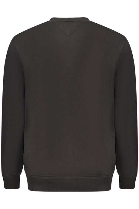 TOMMY HILFIGER MEN'S BLACK ZIP-UP SWEATSHIRT