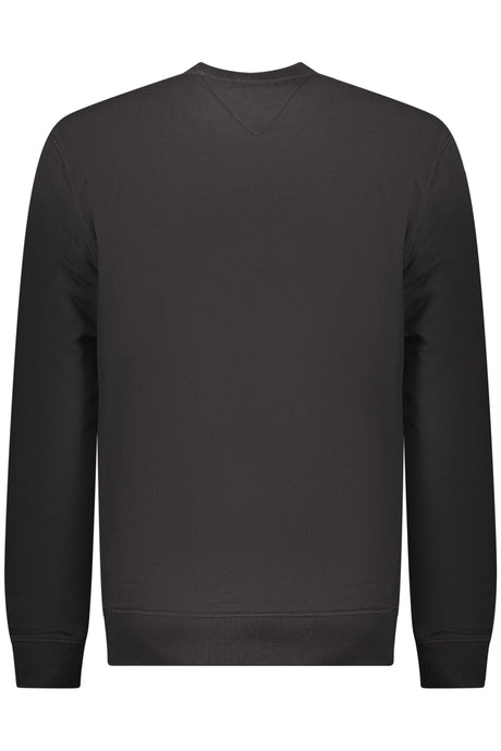 TOMMY HILFIGER MEN'S BLACK ZIP-UP SWEATSHIRT