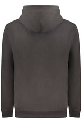 TOMMY HILFIGER MEN'S BLACK ZIP-UP SWEATSHIRT