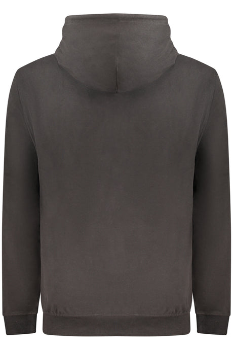 TOMMY HILFIGER MEN'S BLACK ZIP-UP SWEATSHIRT