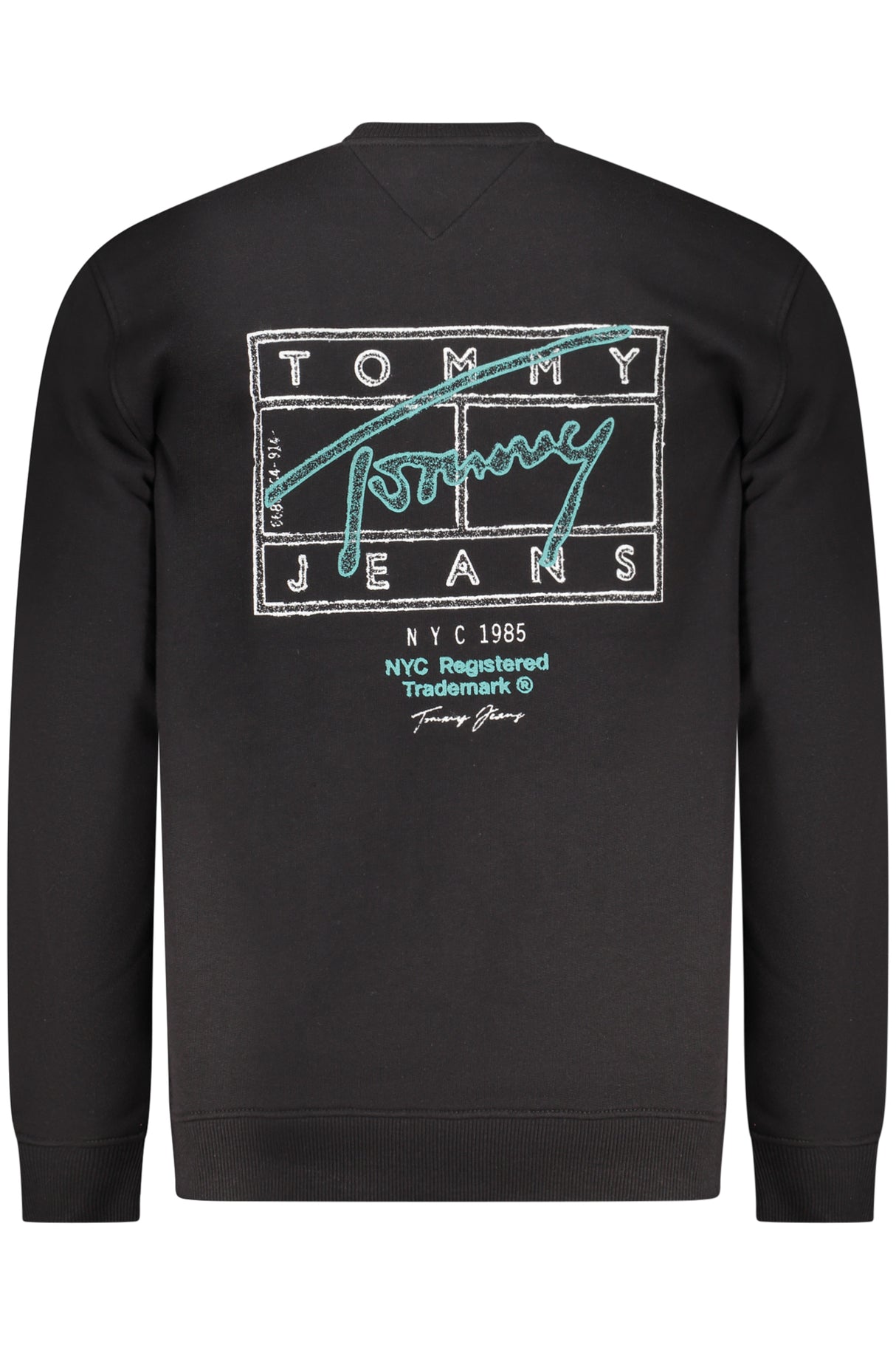TOMMY HILFIGER MEN'S BLACK ZIP-UP SWEATSHIRT