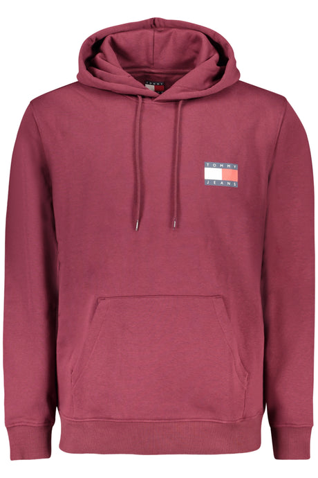 TOMMY HILFIGER MEN'S RED ZIP-UP SWEATSHIRT