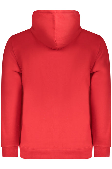 TOMMY HILFIGER MEN'S RED ZIP-UP SWEATSHIRT