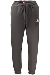 TOMMY HILFIGER MEN'S BLACK LONG SWEATPANTS