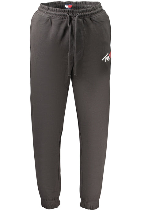 TOMMY HILFIGER MEN'S BLACK LONG SWEATPANTS