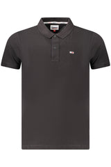 TOMMY HILFIGER MEN'S SHORT SLEEVE POLO BLACK