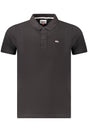 TOMMY HILFIGER MEN'S SHORT SLEEVE POLO BLACK