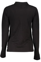 TOMMY HILFIGER WOMEN'S LONG SLEEVE POLO SHIRT BLACK