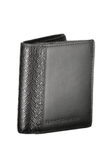 TOMMY HILFIGER BLACK MEN'S WALLET