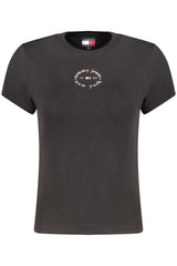 TOMMY HILFIGER WOMEN'S SHORT-SLEEVE T-SHIRT BLACK