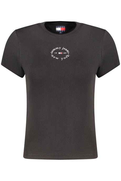 TOMMY HILFIGER WOMEN'S SHORT-SLEEVE T-SHIRT BLACK