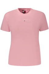 TOMMY HILFIGER WOMEN'S PINK SHORT-SLEEVE T-SHIRT