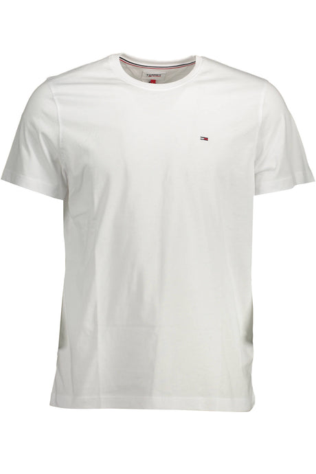 TOMMY HILFIGER MEN'S WHITE SHORT SLEEVE T-SHIRT