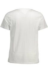 TOMMY HILFIGER MEN'S WHITE SHORT SLEEVE T-SHIRT