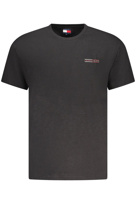 TOMMY HILFIGER SHORT SLEEVE T-SHIRT MEN BLACK