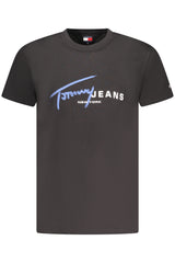 TOMMY HILFIGER SHORT SLEEVE T-SHIRT MEN BLACK