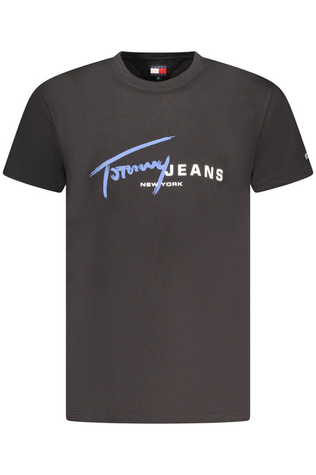 TOMMY HILFIGER SHORT SLEEVE T-SHIRT MEN BLACK