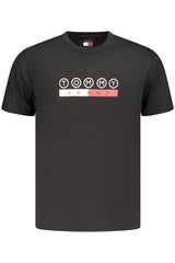 TOMMY HILFIGER MEN'S SHORT-SLEEVE T-SHIRT BLACK