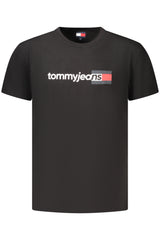 TOMMY HILFIGER MEN'S SHORT-SLEEVE T-SHIRT BLACK