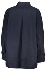 TOMMY HILFIGER WOMEN'S BLUE TRENCH COAT