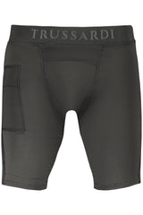 TRUSSARDI BLACK MEN'S LEGGINGS