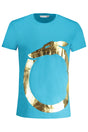 TRUSSARDI MEN'S SHORT SLEEVE T-SHIRT BLUE