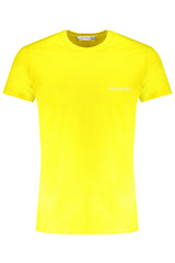 TRUSSARDI YELLOW MEN'S SHORT SLEEVED T-SHIRT